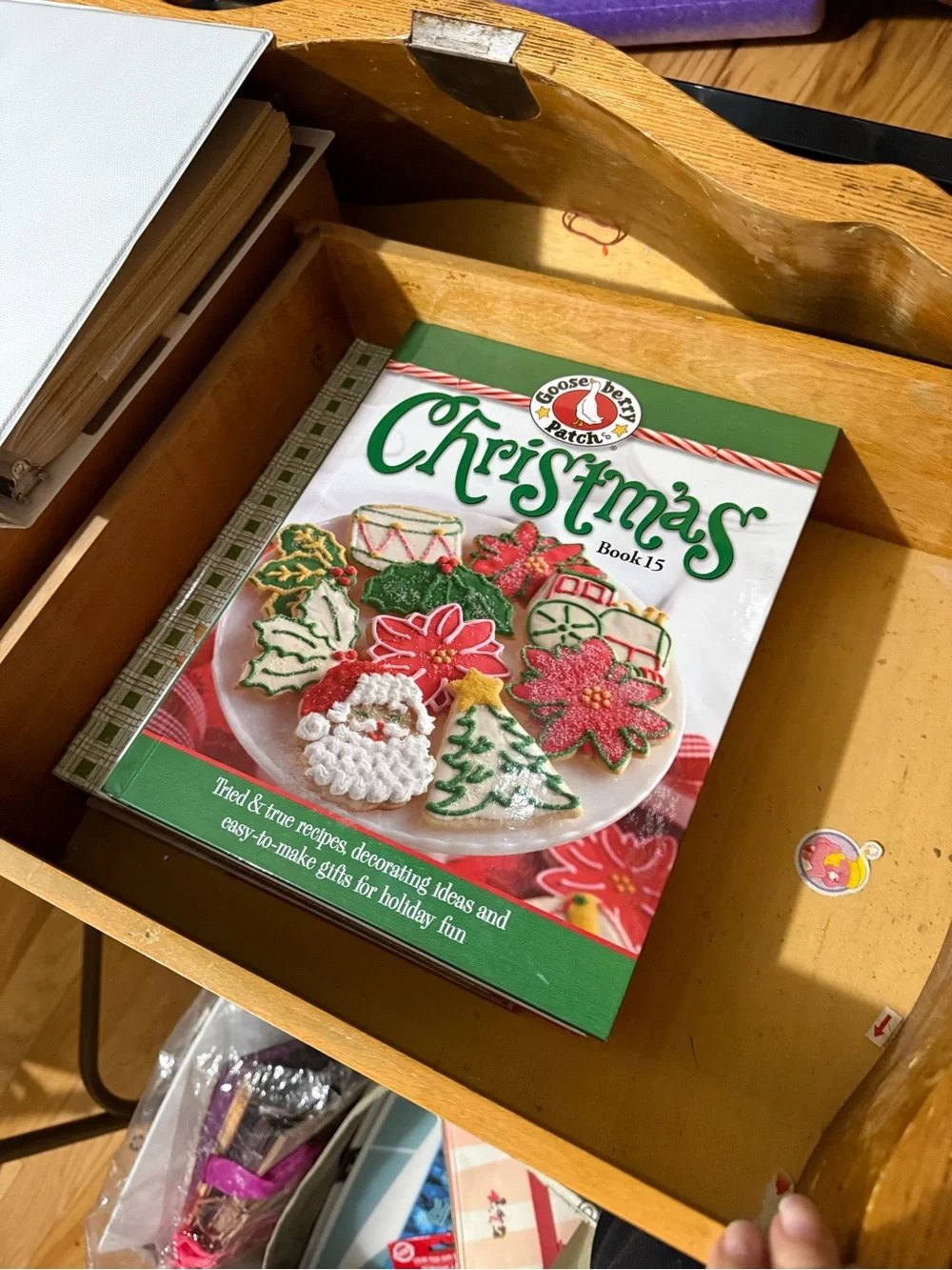 Gooseberry Patch Christmas Cookbook Set - Green & Red